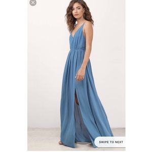 Tobi Zeze Plunging Maxi Dress